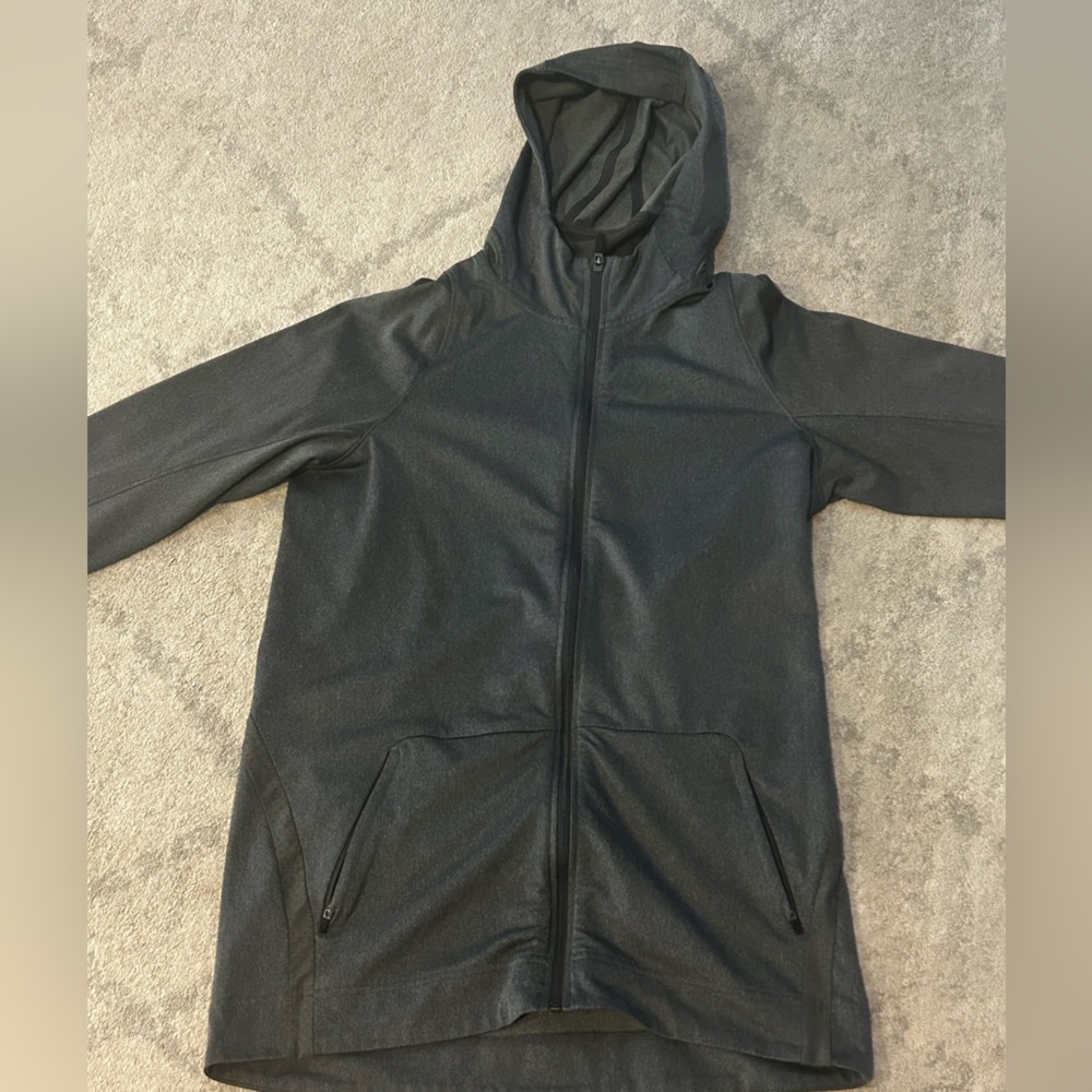 Nike Gray Dri-FIT Full-Zip Hooded Jacket